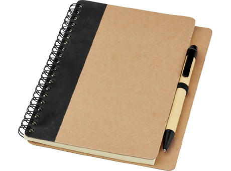Libreta de papel reciclado con bolígrafo Priestly