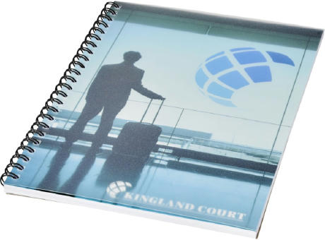 Libreta A5 con espiral y cubierta de PP Desk-Mate®