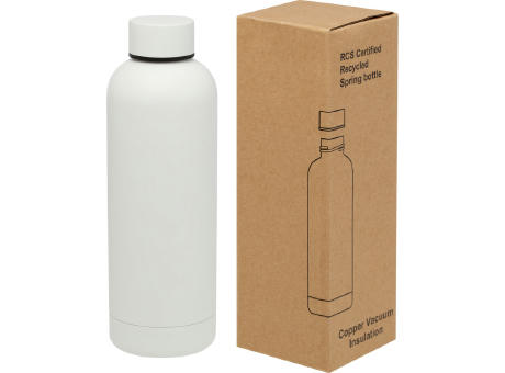 Bidón con aislamiento de cobre de 500 ml de acero inóxidable reciclado con certificado RCS Spring
