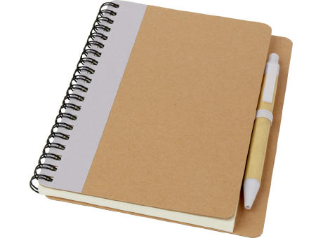 Libreta de papel reciclado con bolígrafo Priestly