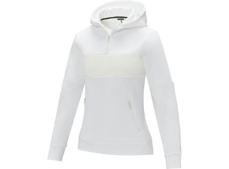 Sudadera anorak con capucha  con media cremallera para mujer 