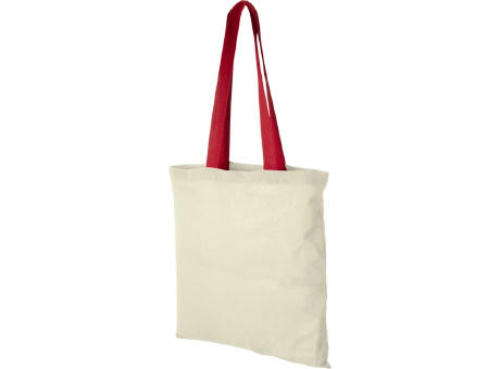 Bolsa Tote de algodón 100 g/m² con asas largas contrastadas Nevada