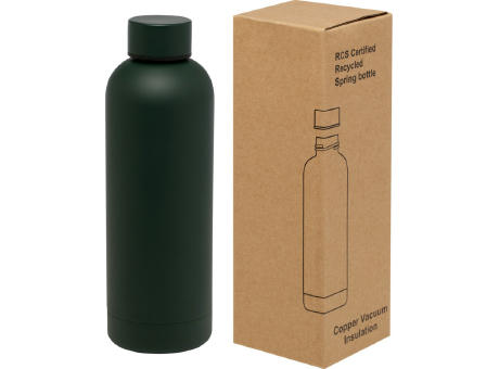 Bidón con aislamiento de cobre de 500 ml de acero inóxidable reciclado con certificado RCS Spring