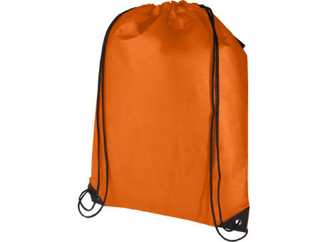 Bolsa de tela sin tejer de material reciclado GRS con cordón de 5 l Evergreen