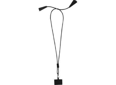 Lanyard de plástico reciclado para smartphone con sincronización de datos integrada y cable 5 en 1 de carga rápida de 100 W 