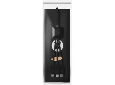 Cable de carga 5 en 1 RPET con transferencia de datos SCX Design C45