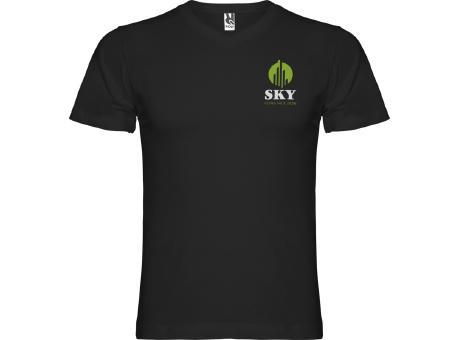 Camiseta de cuello de pico de manga corta para hombre de 155 g/m² Samoyedo