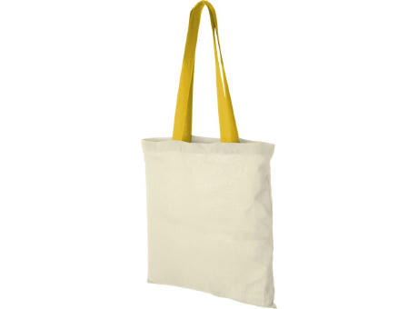 Bolsa Tote de algodón 100 g/m² con asas largas contrastadas Nevada