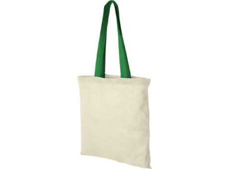 Bolsa Tote de algodón 100 g/m² con asas largas contrastadas Nevada