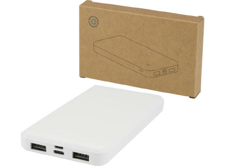 Batería externa de plástico reciclado de 10 000 mAh y 10 W Intan
