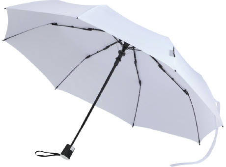 Paraguas Agnes de 53 cm, plegable y con apertura automática, fabricado en RPET