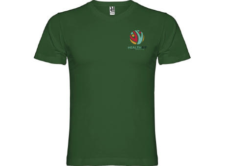 Camiseta de cuello de pico de manga corta para hombre de 155 g/m² Samoyedo