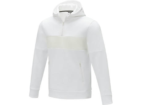 Jersey anorak con capucha con media cremallera para hombre 