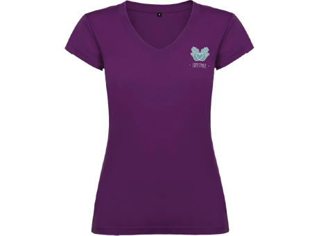 Camiseta de cuello de pico de manga corta para mujer de 155 g/m² Victoria