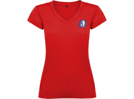 Camiseta de cuello de pico de manga corta para mujer de 155 g/m² Victoria