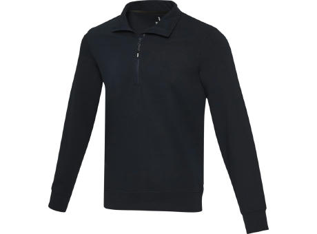 Sudadera unisex de material reciclado con cremallera 1/4 Aware™ de 280 g/m² Tin