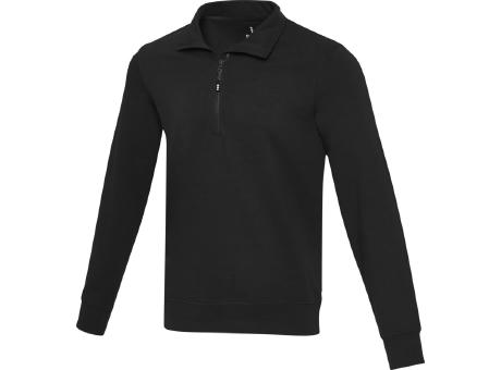 Sudadera unisex de material reciclado con cremallera 1/4 Aware™ de 280 g/m² Tin