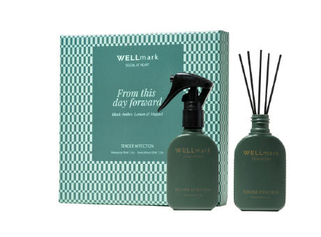 Set de regalo de Wellmark Tender Affection con un ambientador y un difusor de 50 ml