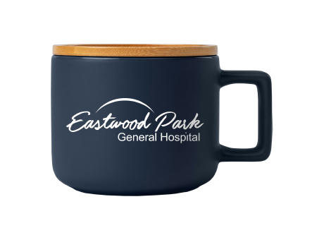 Caf Virtuoso - 355 ml Keramiktasse mit Bambus-Deckel