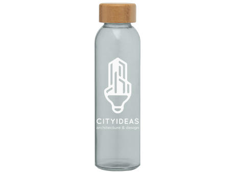 Alpine - 500 ml Glasflasche mit Bambus-Deckel
