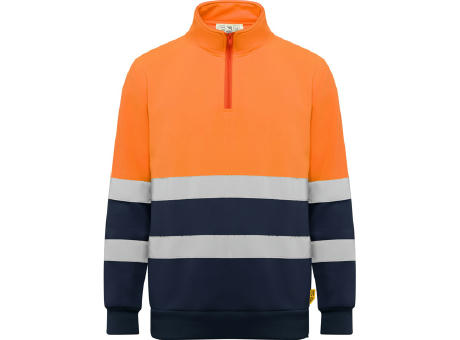 AV SUDADERA SPICA T/XXL MARINO/NARANJA FLUOR