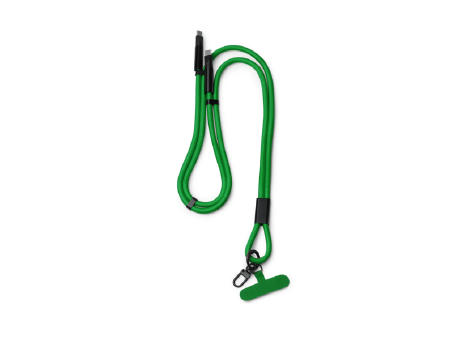 CABLE LANYARD DENKI VERDE HELECHO