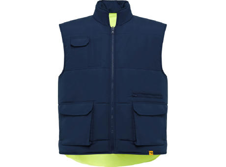 CHALECO REVERSIBLE PERSEI T/XL MARINO/AMARILLO FLUOR