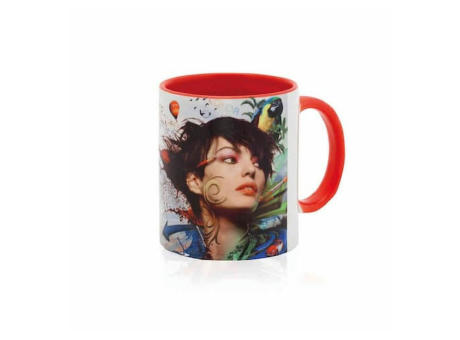 Taza blanca interior color
