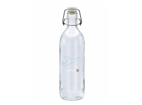 Botella de cristal con tapón mecánico