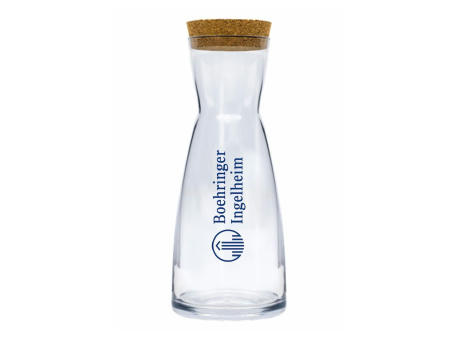 Botella de cristal boca ancha