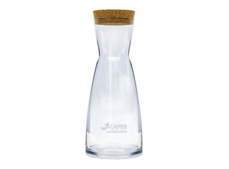 Botella de cristal boca ancha