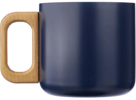 Becher Dwight | Edelstahl | Holzgriff | 400 ml