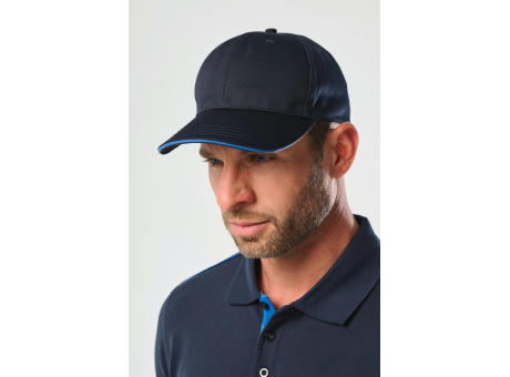 Gorra sandwich contrastado 6 paneles