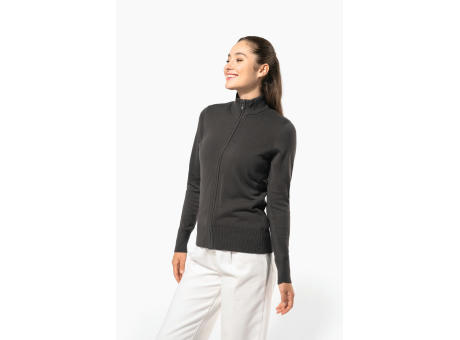 Chaqueta de punto con cremallera mujer