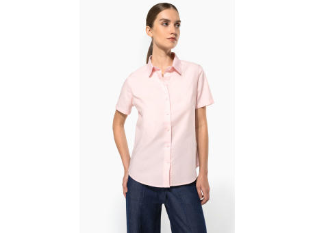 Camisa oxford manga corta mujer