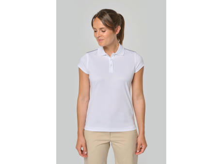 Polo interlock de manga corta mujer