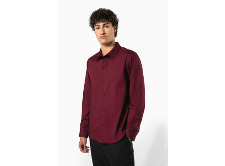 Camisa strech manga larga hombre