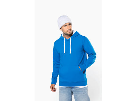 Sudadera capucha contrastada hombre