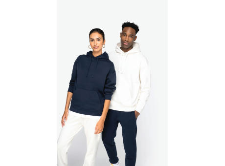 Sudadera ecorresponsable con capucha y hombros caídos felpa perchada unisex