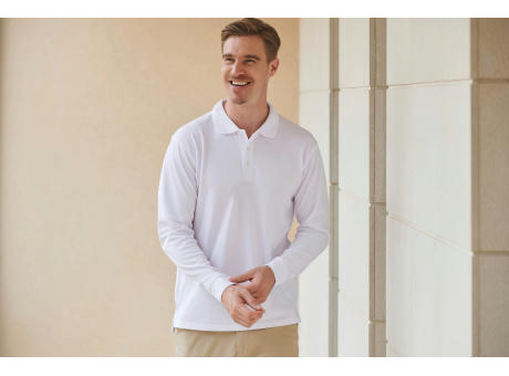 Polo Cool Plus® manga larga unisex