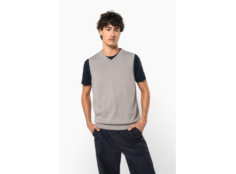 Jersey cuello de pico sin mangas