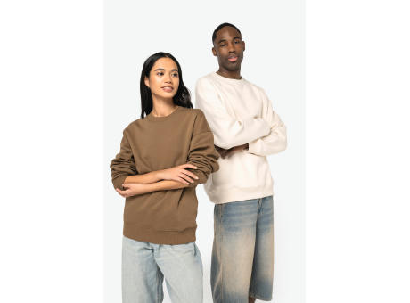 Sudadera ecorresponsable cuello redondo oversize unisex