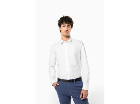 Camisa oxford de manga larga hombre