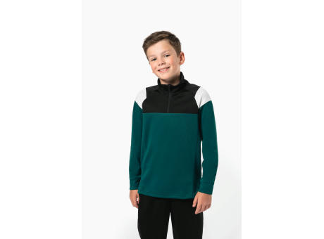 Sudadera de entrenamiento 1/4 de cremallera infantil