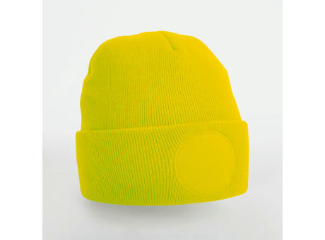 Gorro con parche redondo