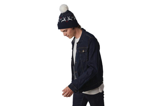 Gorro de Navidad con diseño de renos