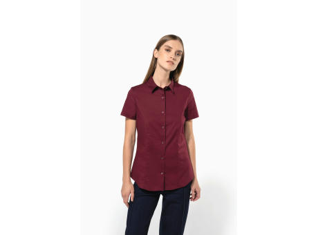 Camisa stretch manga corta mujer