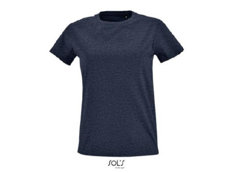 CAMISETA AJUSTADA DE MUJER CON CUELLO REDONDO