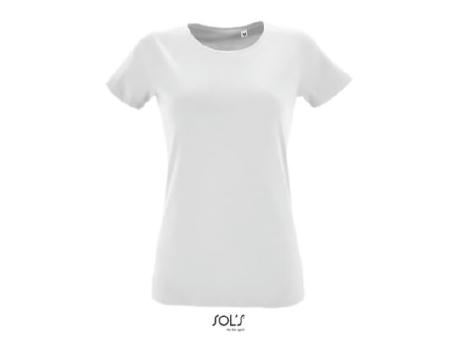 CAMISETA AJUSTADA DE MUJER CON CUELLO REDONDO