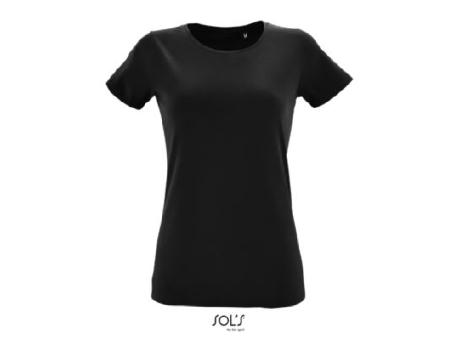 CAMISETA AJUSTADA DE MUJER CON CUELLO REDONDO